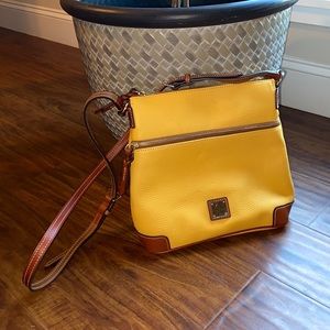 Dooney and Bourke medium size yellow satchel